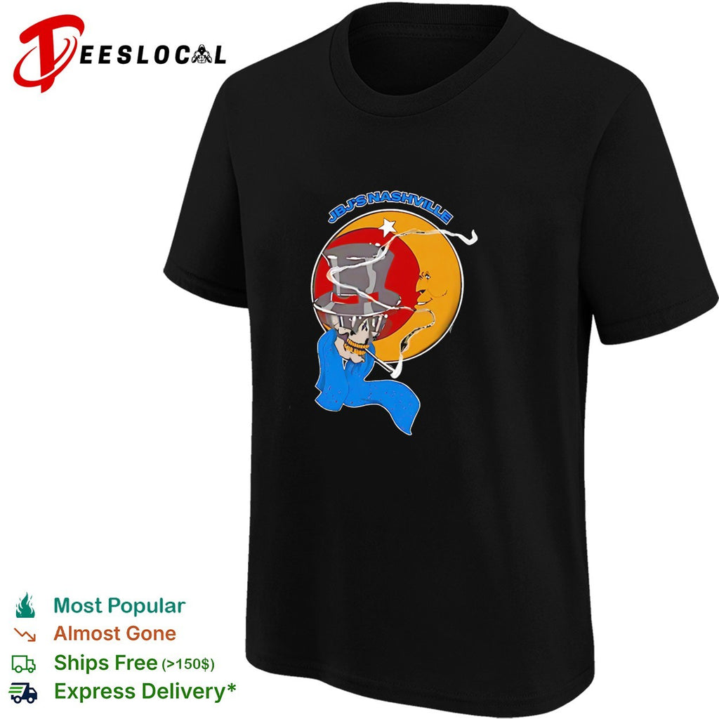 JBJ’s Nashville skull cowboy smoking moon vintage shirt