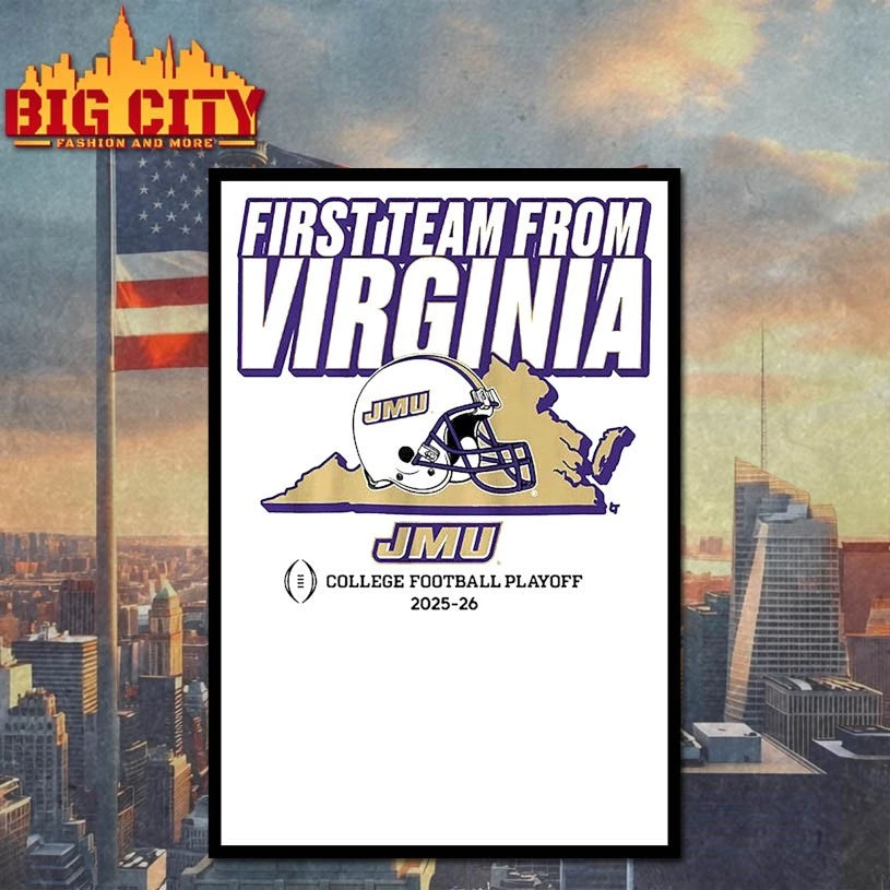 JMU Football CFP First Team From Virginia shirt