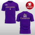 JMU Football SBC 2025 Sun Belt Football East Division CHAMPION Two Sided Shirt