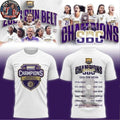 JMU Women’s Basketball Sun Belt Conference Tournament Champions 2026 Logo Two Sided T-Shirt