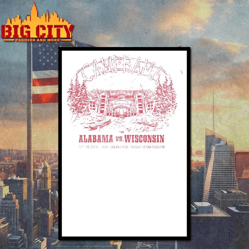 JNJ Apparel Alabama Vs Wisconsin 2025 Tour shirt