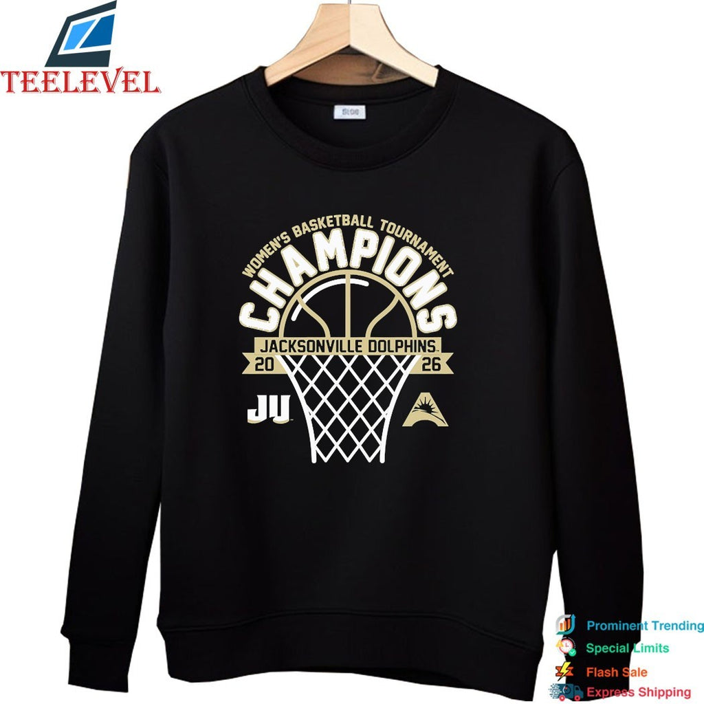 JU Dolphins 2026 ASUN Women’s Basketball Tournament Champions T-Shirts