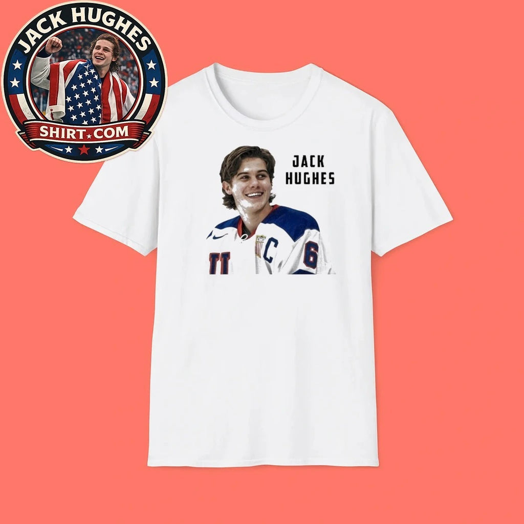 Jack Hughes 2026 Olympic Gold Medalist Hockey Champions T-Shirt USA Hockey Gold Shirt