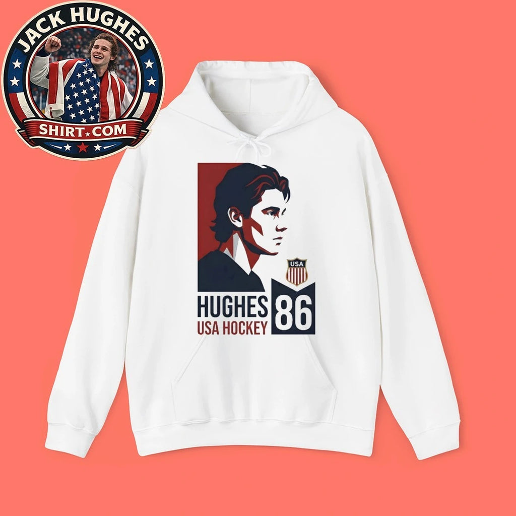 Jack Hughes #86 USA Champions Graphic T-Shirt