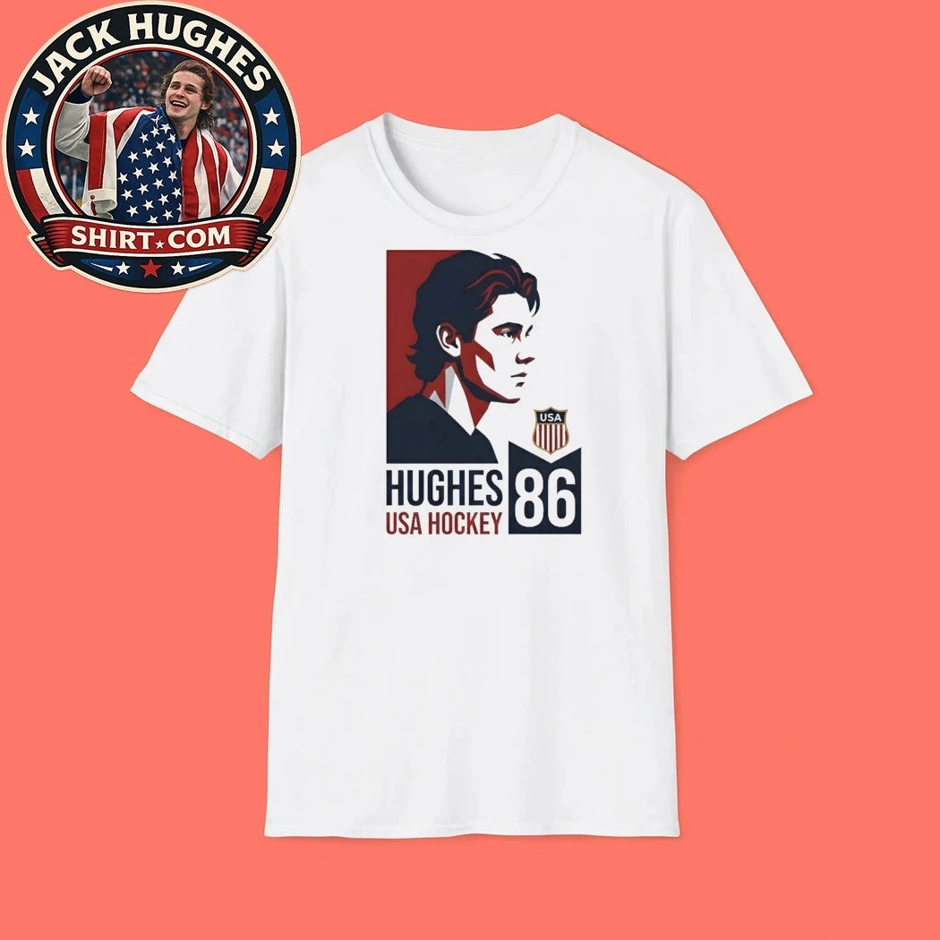 Jack Hughes #86 USA Champions Graphic T-Shirt