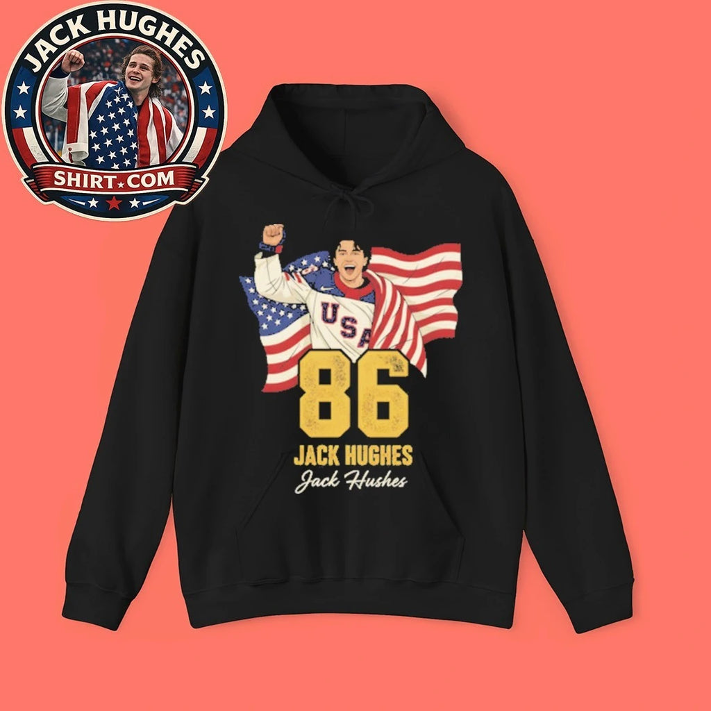 Jack Hughes #86 Usa Hockey 2026 Olympics Graphic T-Shirt