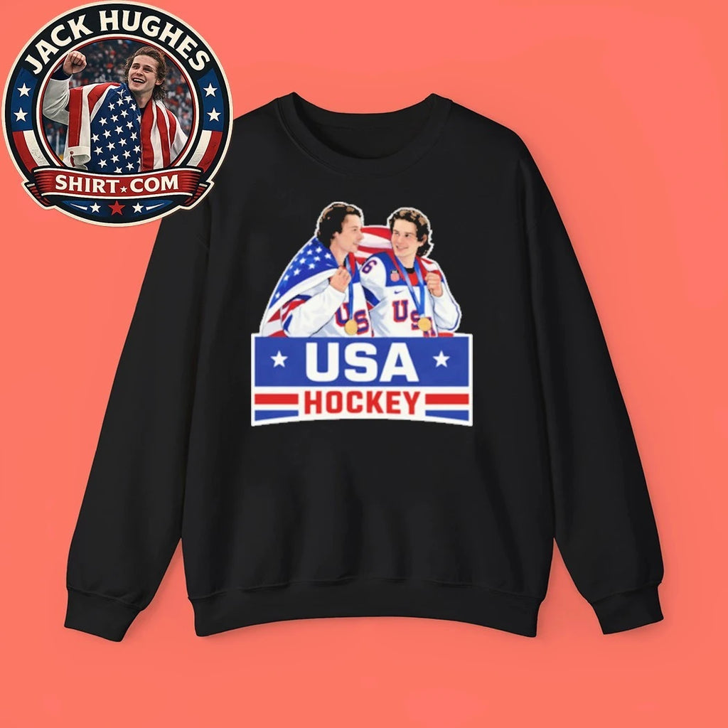 Jack Hughes And Quinn Hughes Hockey 2026 Champions USA ice hockey team at the 2026 Winter Olympics Shirt