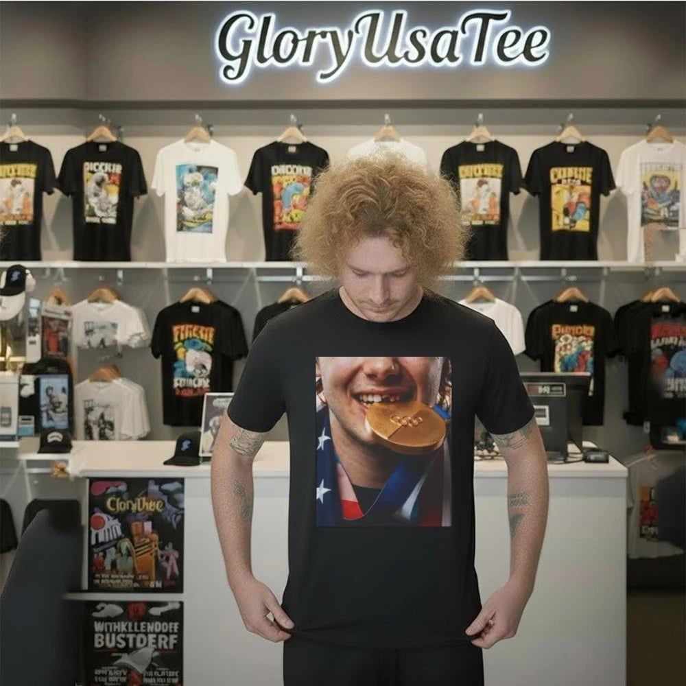 Jack Hughes Gold Medal Shirt