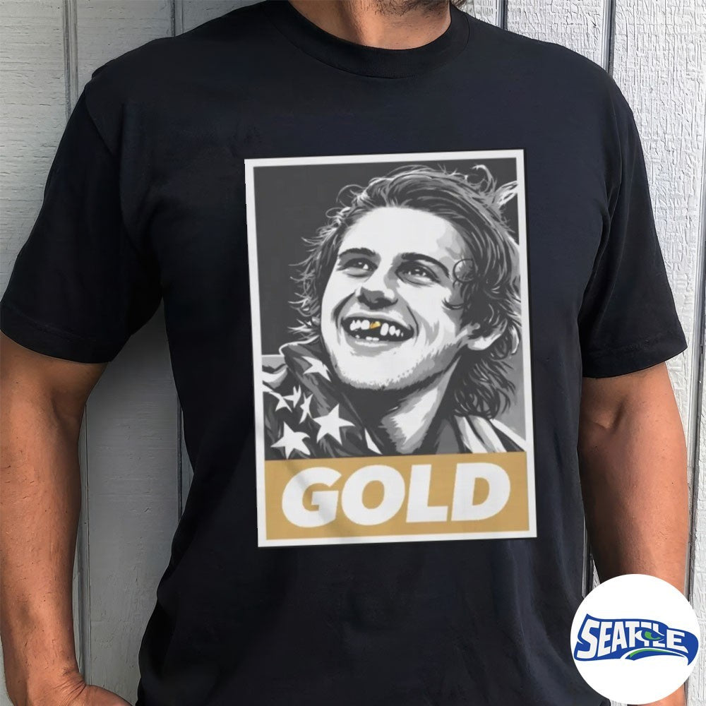 Jack Hughes Gold Olympic Legend Winter Olympics Milano Cortina 2026 shirt