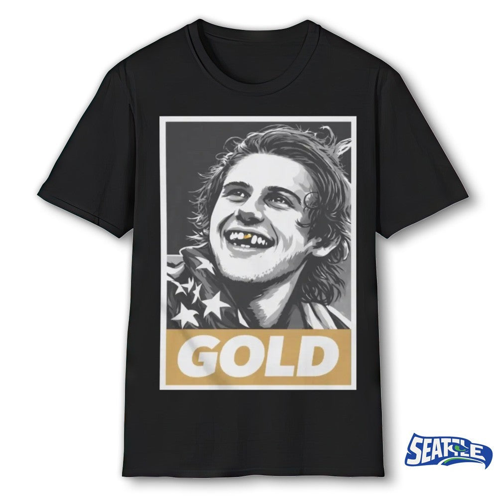 Jack Hughes Gold Olympic Legend Winter Olympics Milano Cortina 2026 shirt