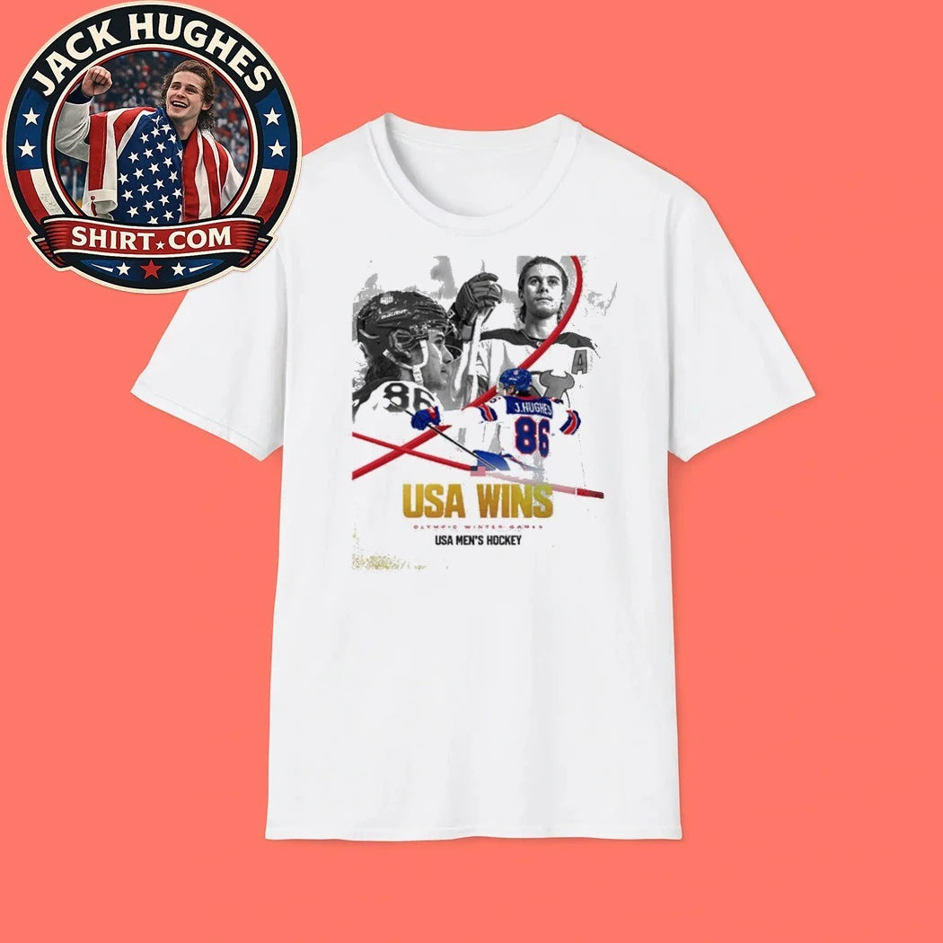 Jack Hughes Golden Boy USA Men’s Hockey Champion Olympic Winter 2026 Shirt