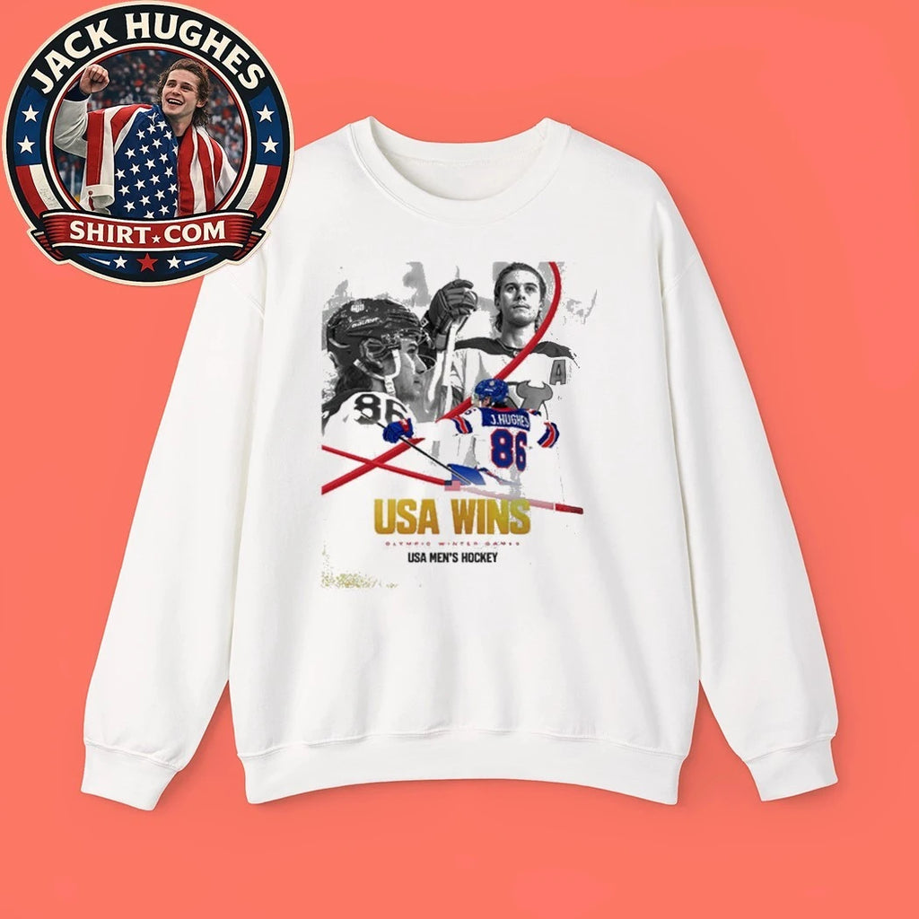 Jack Hughes Golden Boy USA Men’s Hockey Champion Olympic Winter 2026 Shirt