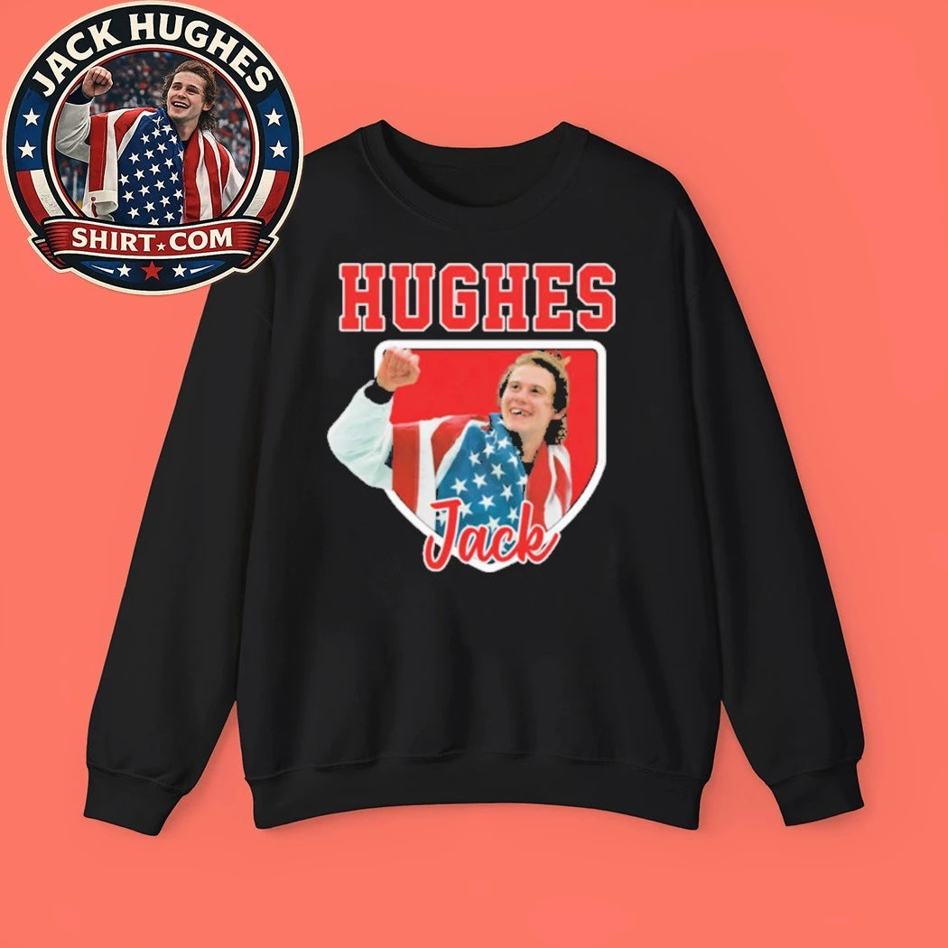 Jack Hughes Golden Goal 2026, USA Hockey Victory Tee Shirt