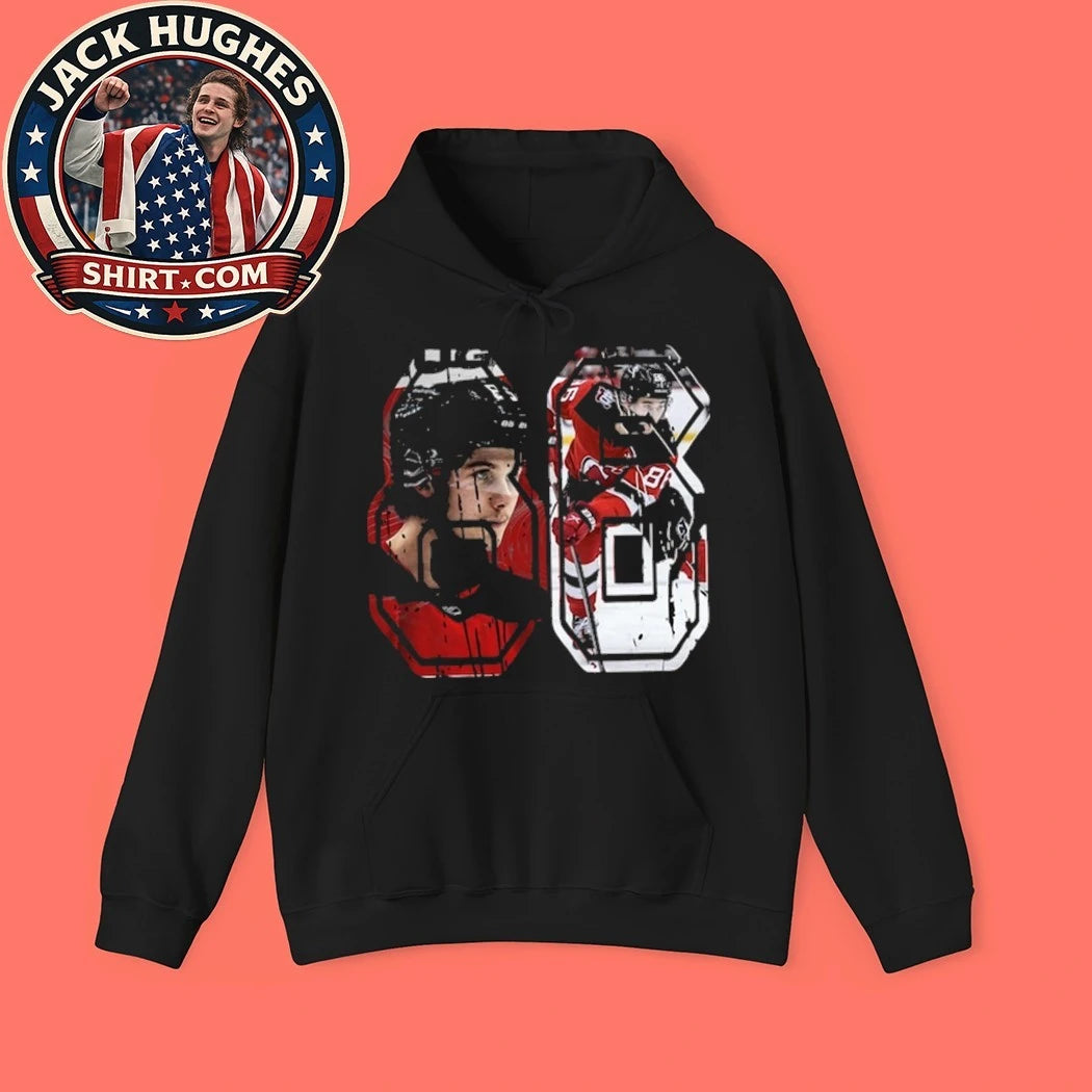 Jack Hughes Golden Goal Number 86 Hockey Legend Graphic T-Shirt