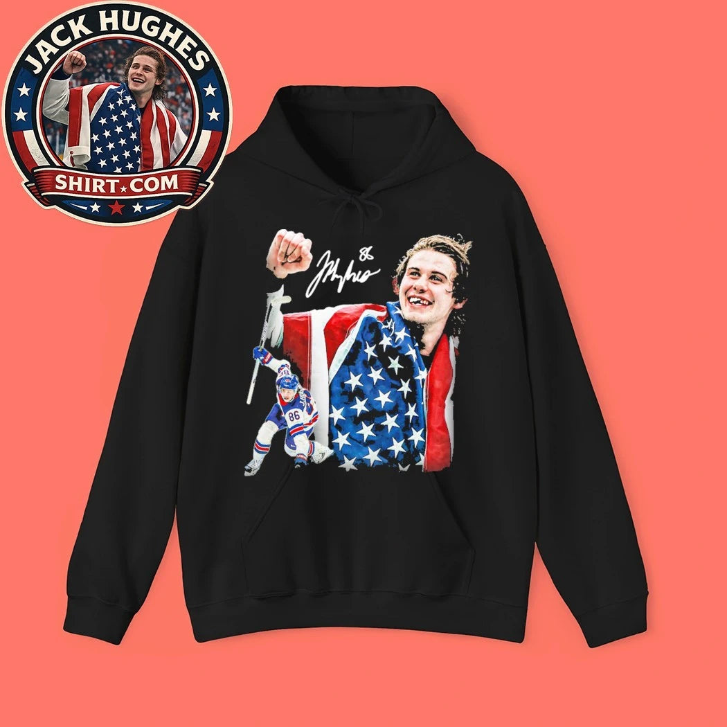 Jack Hughes Golden Goal number 86 for the New York Rangers Signature Shirt