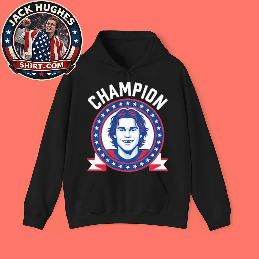 Jack Hughes Hockey Champion 2026 Shirt