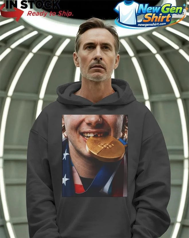 Jack Hughes Loses Tooth Gold Medal Shirt