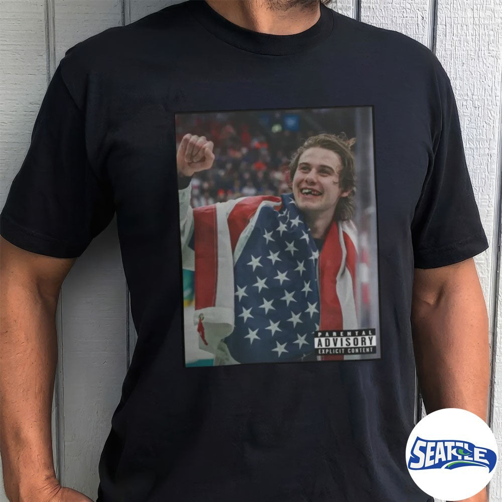 Jack Hughes Lost Teeth Winter Olympics 2026 shirt