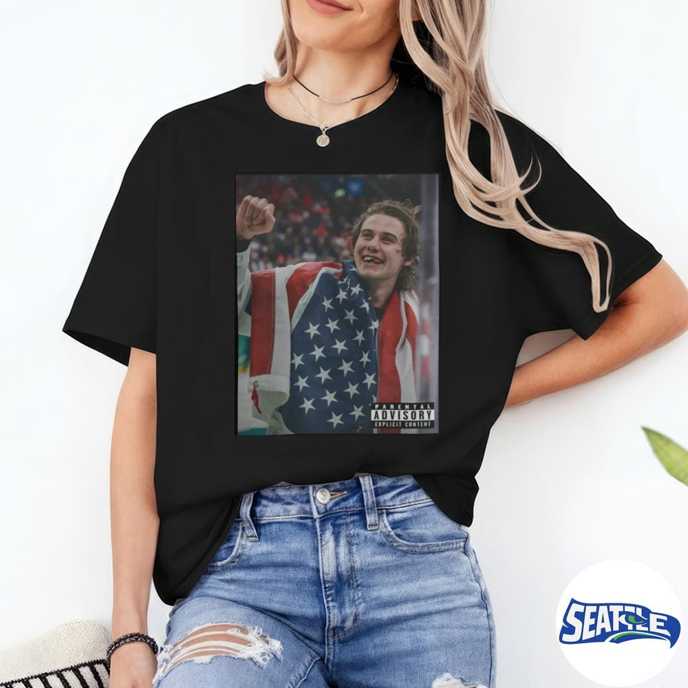 Jack Hughes Lost Teeth Winter Olympics 2026 shirt