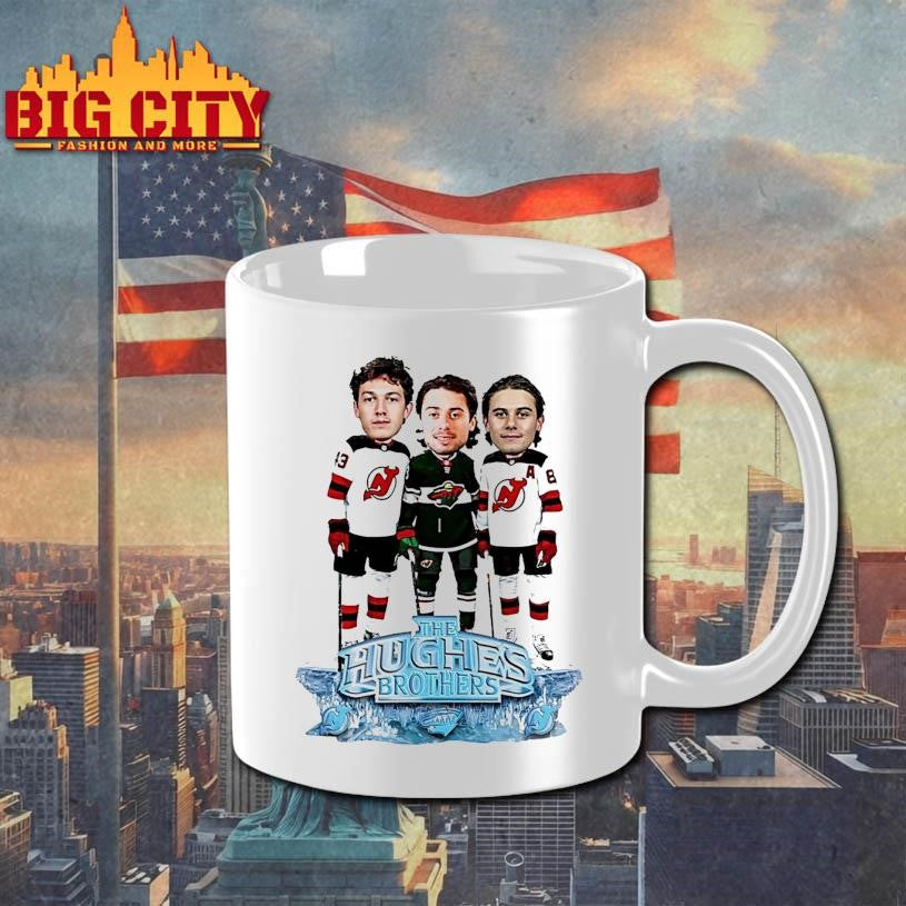 Jack Hughes Luke Hughes Quinn Hughes The Hughes Bowl Caricature Shirt