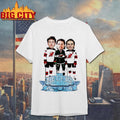 Jack Hughes Luke Hughes Quinn Hughes The Hughes Bowl Caricature Shirt
