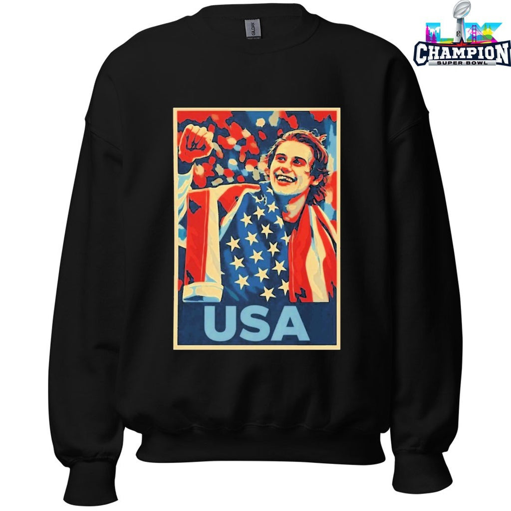 Jack Hughes Men’s Hockey USA Golden Goal Olympic 2026 T-shirts