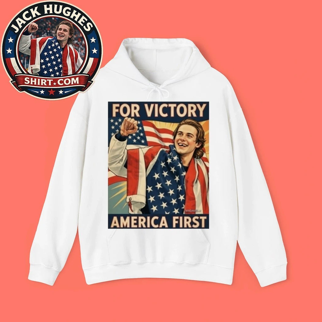 Jack Hughes Missing Teeth For Victory America First Flag Shirt