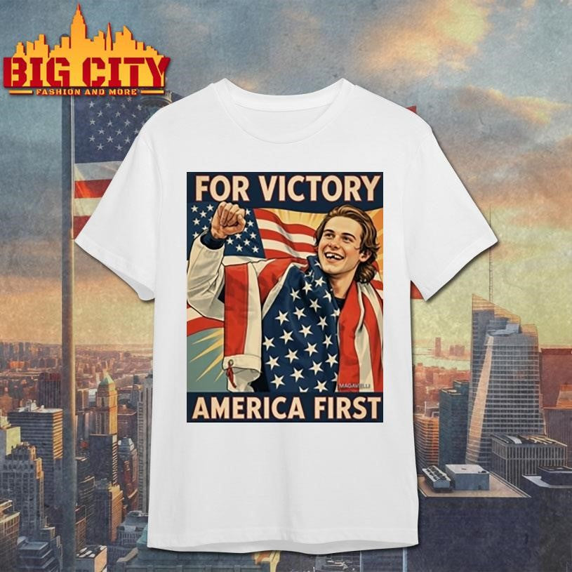 Jack Hughes Missing Teeth For Victory America First Shirt