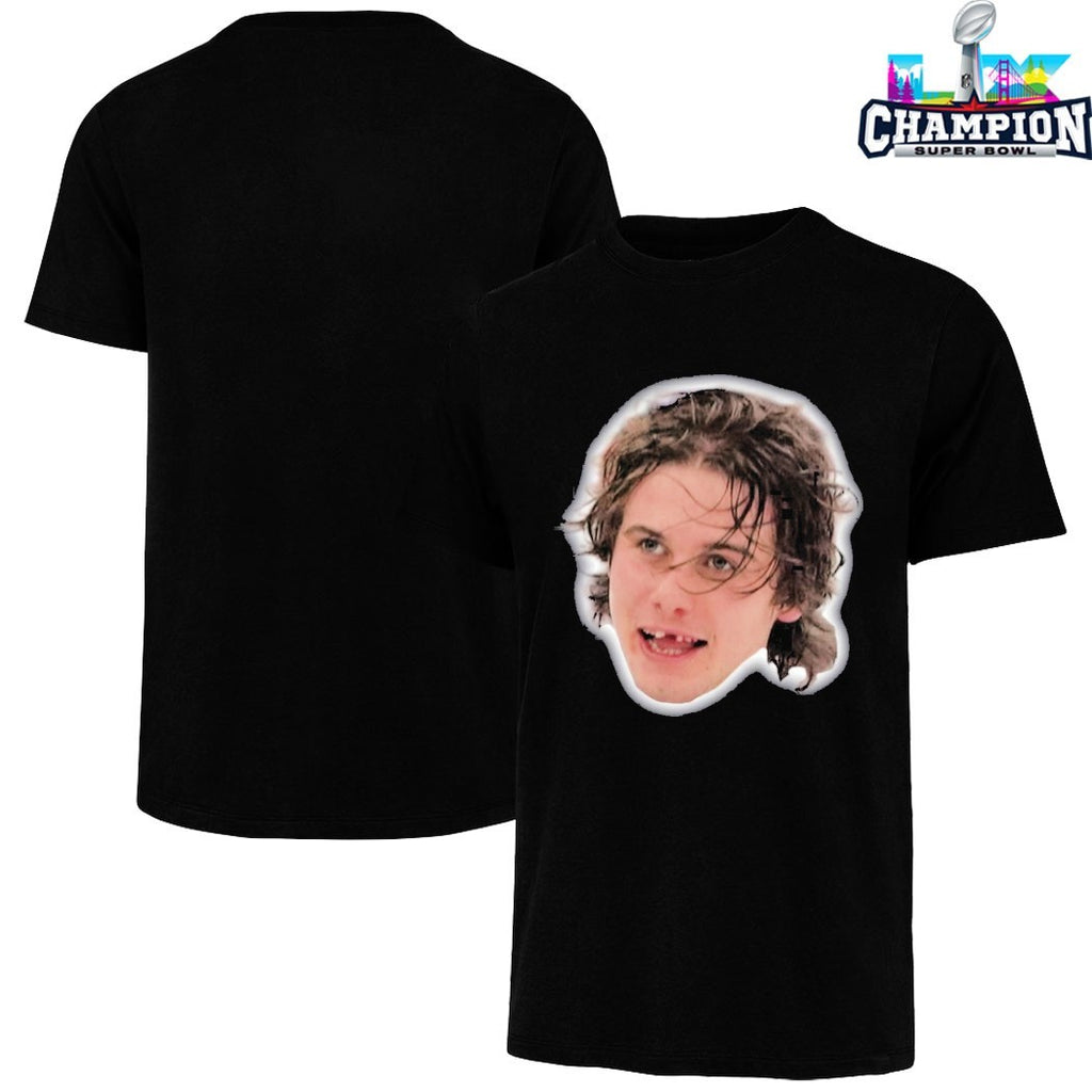 Jack Hughes Missing Teeth Team USA Big Head Face T-Shirts