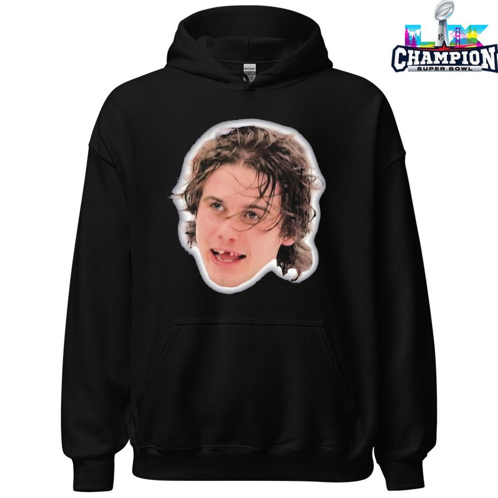 Jack Hughes Missing Teeth Team USA Big Head Face T-Shirts