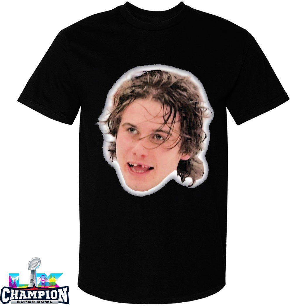 Jack Hughes Missing Teeth Team USA Big Head Face T-Shirts