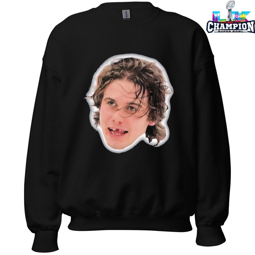 Jack Hughes Missing Teeth Team USA Big Head Face T-Shirts