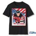 Jack Hughes New Jersey Hockey USA Team Card shirt