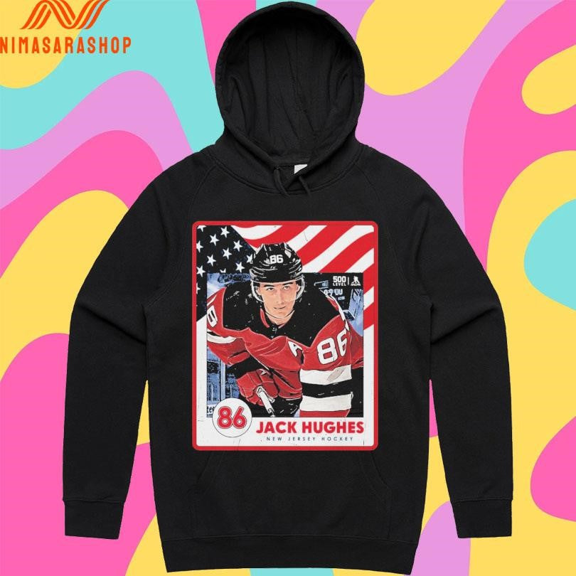 Jack Hughes New Jersey Hockey Usa Card 2026 Shirts