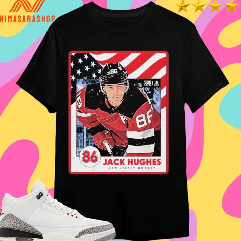 Jack Hughes New Jersey Hockey Usa Card 2026 Shirts