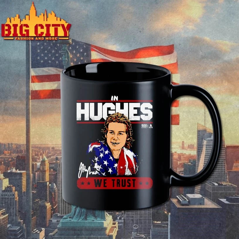 Jack Hughes New Jersey USA Trust Signature T-shirt