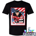 Jack Hughes New Jersey Usa Card Shirt