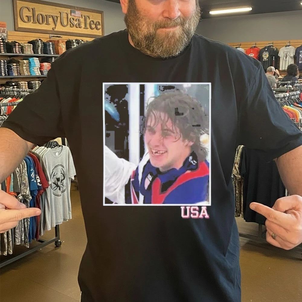 Jack Hughes OT Winner USA Shirt