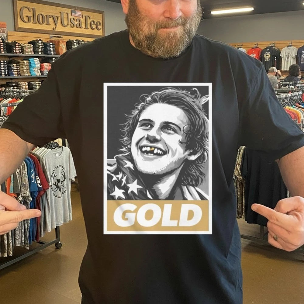 Jack Hughes Olympic Legend Gold Shirt
