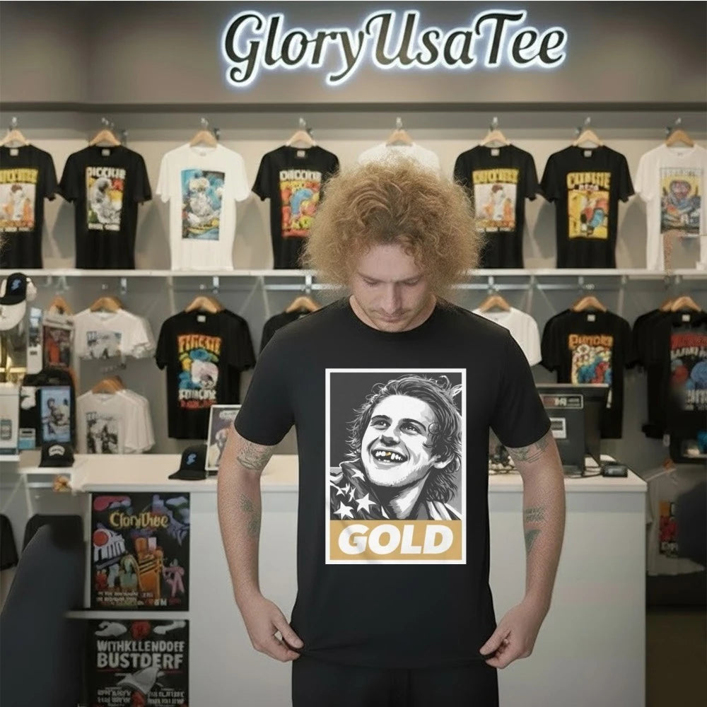 Jack Hughes Olympic Legend Gold Shirt