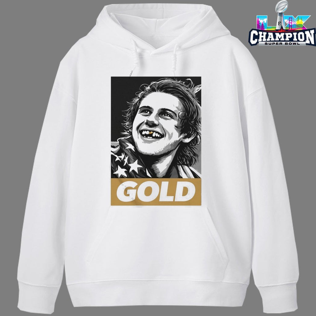 Jack Hughes Olympic Legend Golden Toothless T-Shirts