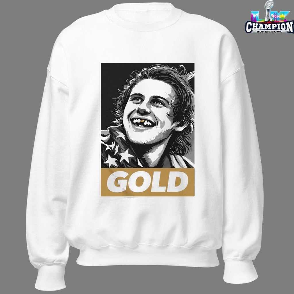 Jack Hughes Olympic Legend Golden Toothless T-Shirts