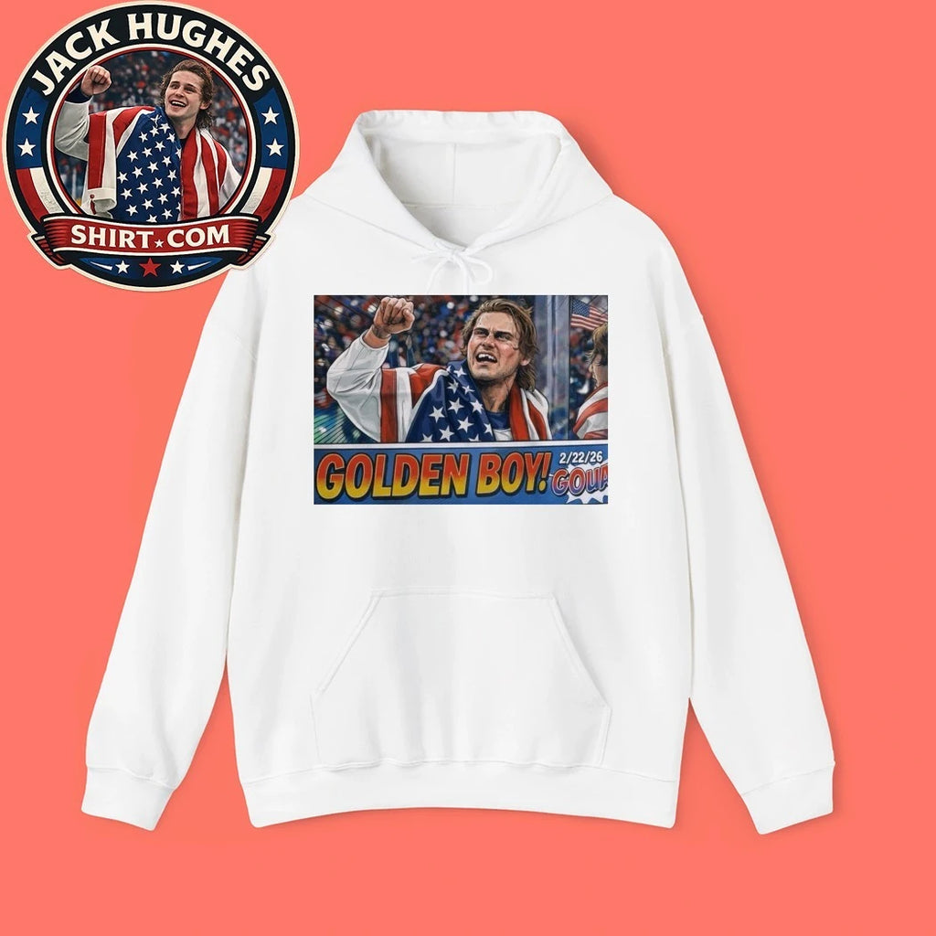 Jack Hughes Team USA Hockey Golden Goal 22 22 26 Tee Shirt