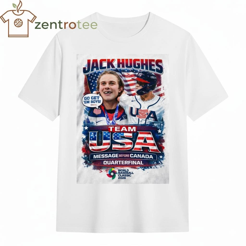 Jack Hughes Team USA WBC 2026 Good Luck Message Shirt