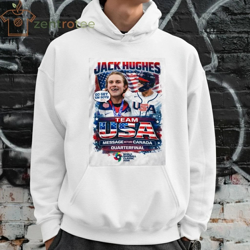 Jack Hughes Team USA WBC 2026 Good Luck Message Shirt