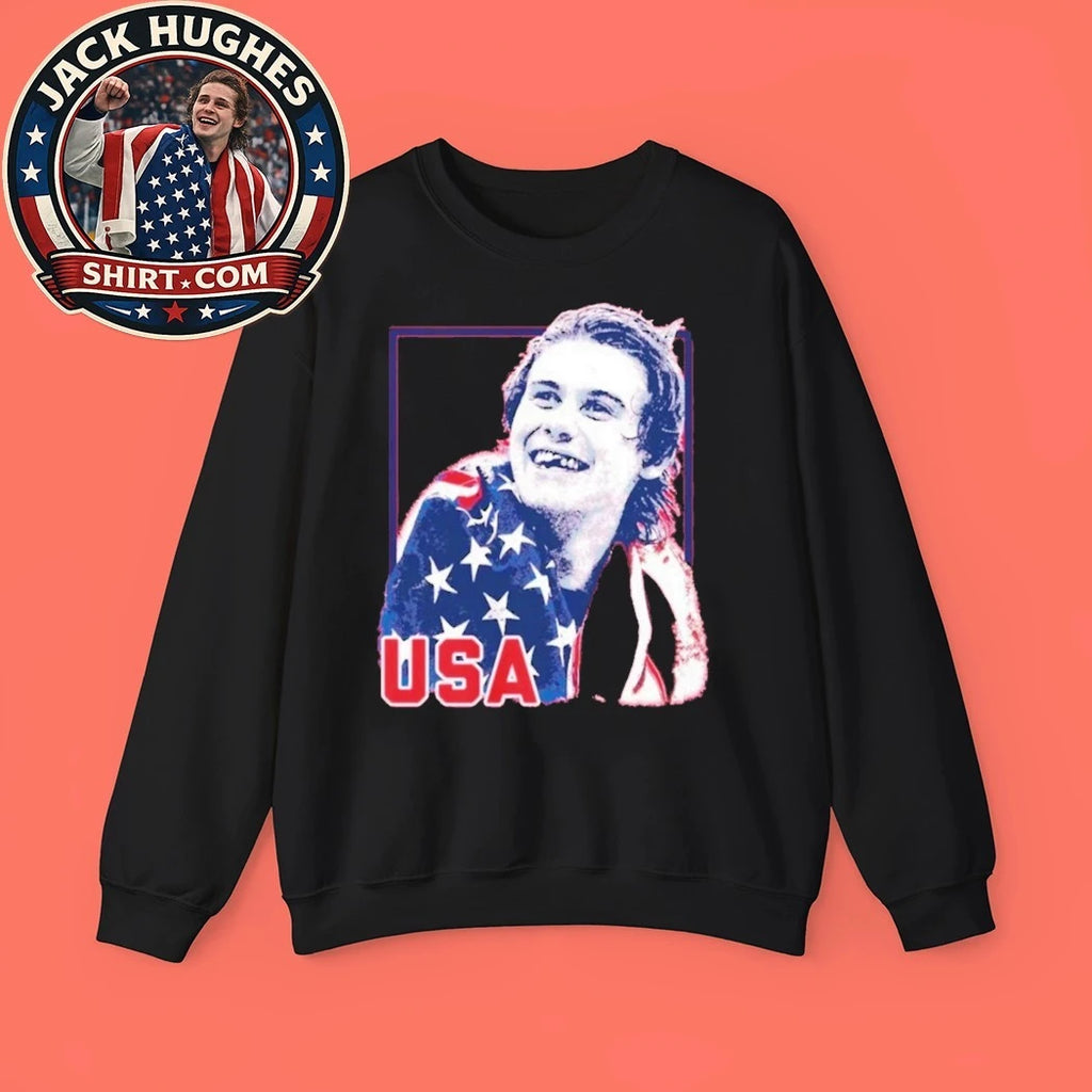 Jack Hughes Teeth Team Usa Men’s Hockey Champions Shirt