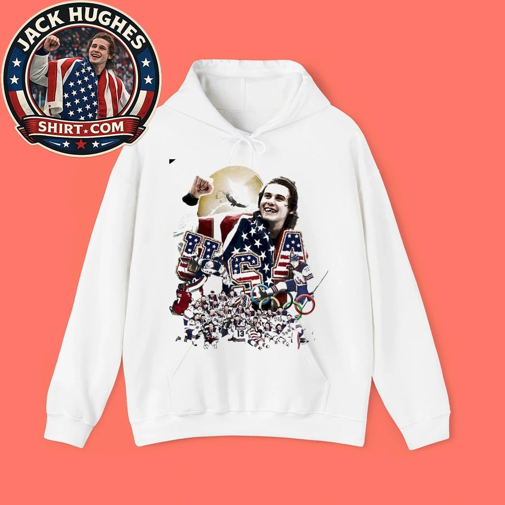 Jack Hughes Teeth USA Hockey Gold Olympics Winter 2026 Champion All Team Shirt