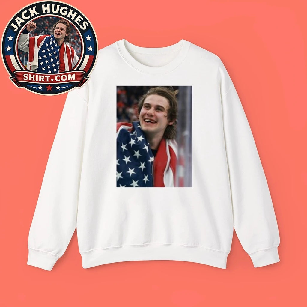 Jack Hughes Teeth Usa Men’s Hockey Champions T-Shirt