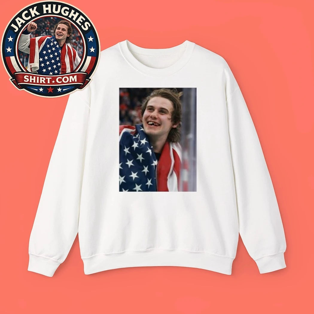 Jack Hughes Teeth Usa Men’s Hockey Champions T-Shirt