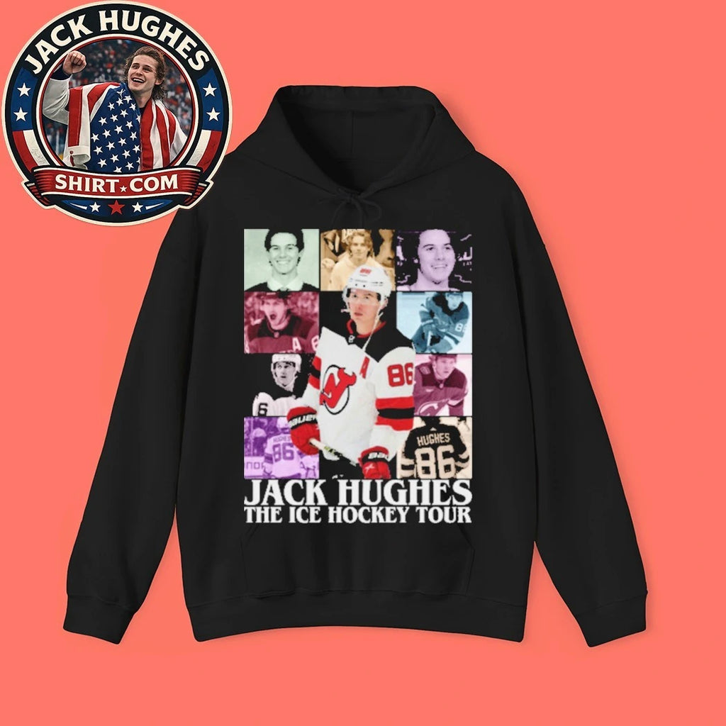 Jack Hughes The Ice Hockey Tour Tee Shirt
